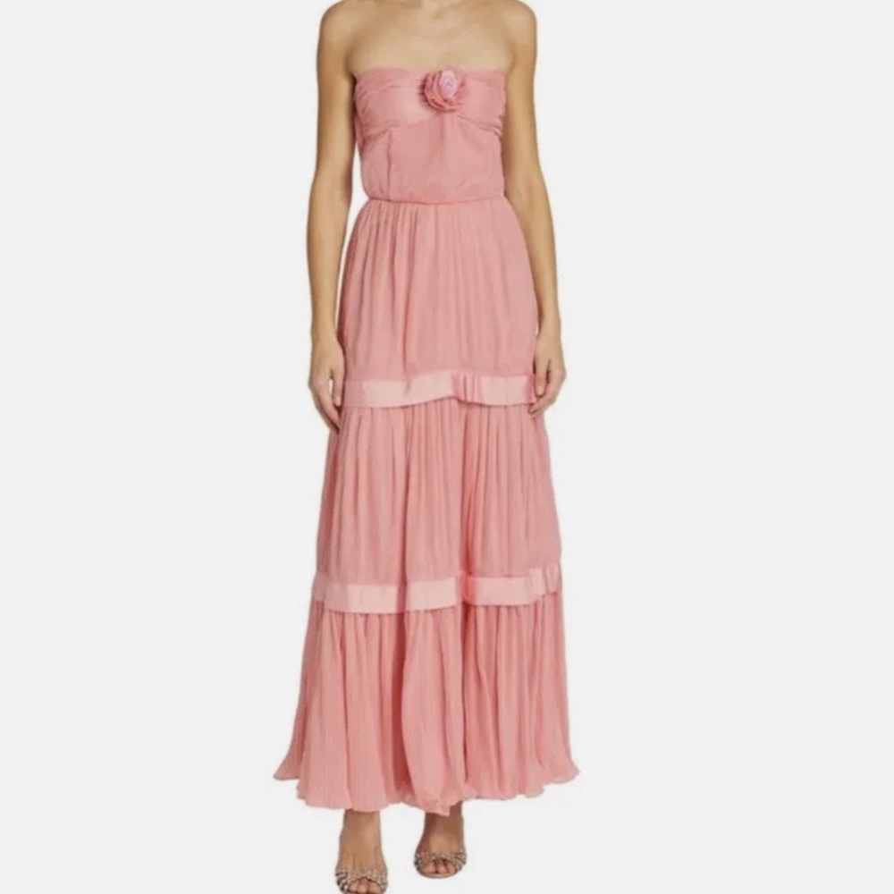 LoveShackFancy Teresa Gown in Candy Pink